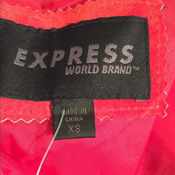 NWT EXPRESS 100% Leather Jacket - Picture 4 of 8